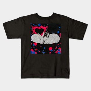 Bunny Anytime Valentines-Design Ten Kids T-Shirt